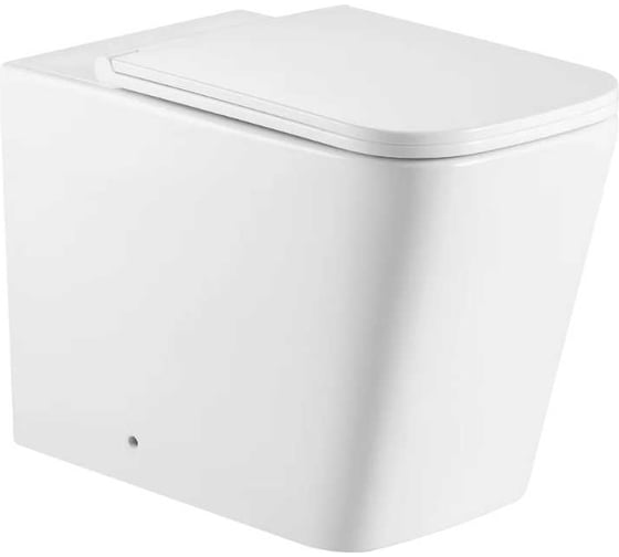 Изображение товара Унитаз приставной безободковый Santi Line система смыва Tornado, сиденье микролифт SL-5021T