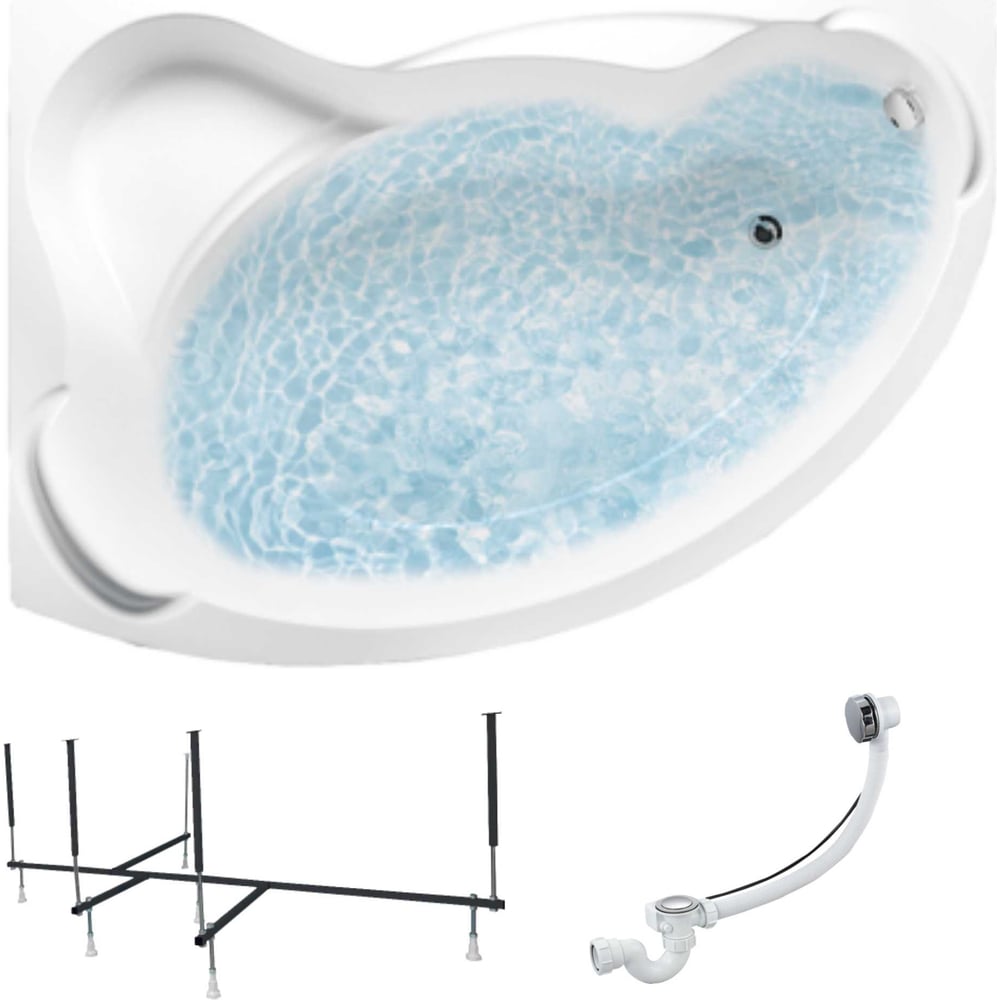 Изображение товара Акриловая ванна 1Marka CATANIA 160x110 см с усиленной рамой