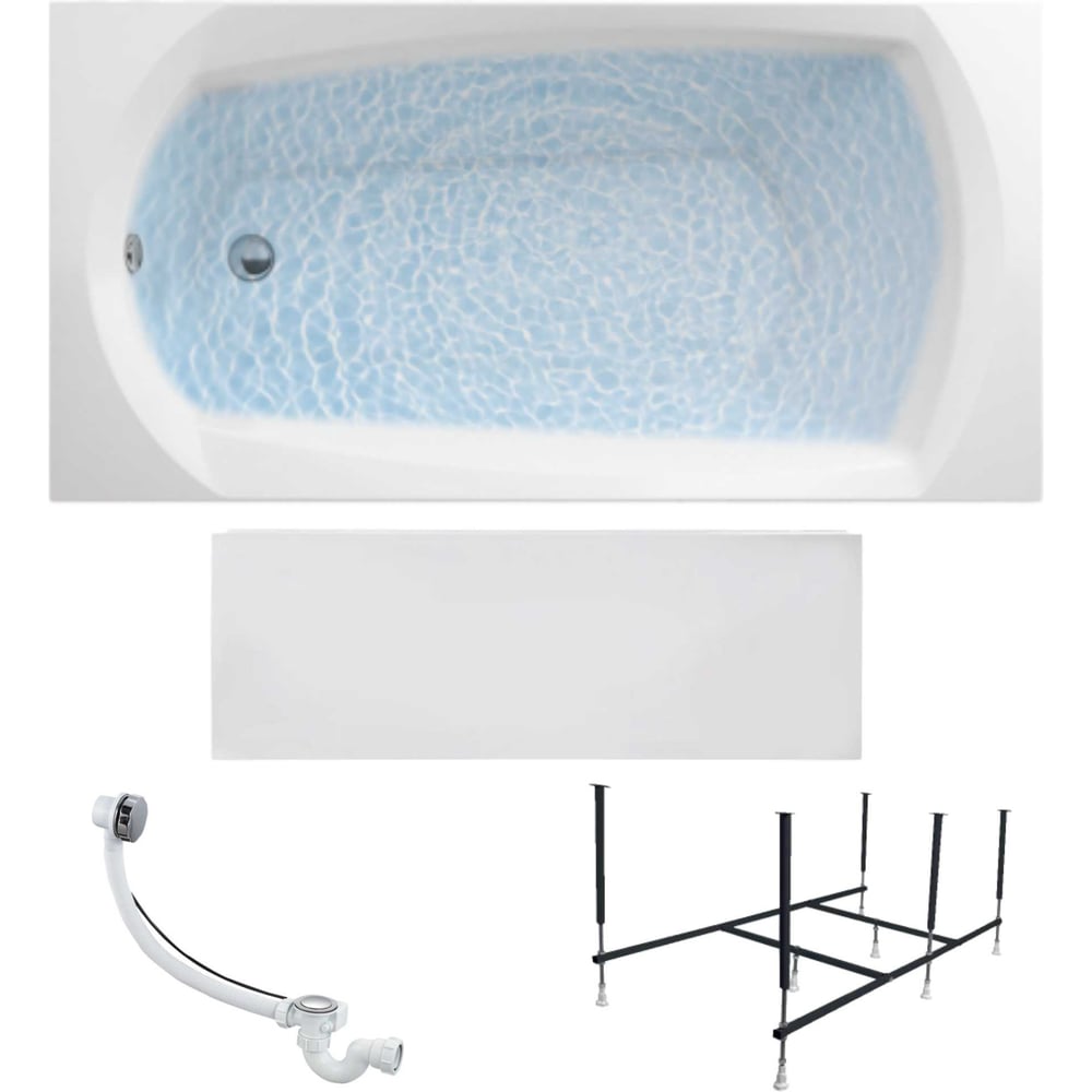 Изображение товара Ванная 1Marka ELEGANCE 140x70 см — комплект 4 в 1, белая Изображение товара Ванная 1Marka ELEGANCE 140x70 см — комплект 4 в 1, белая