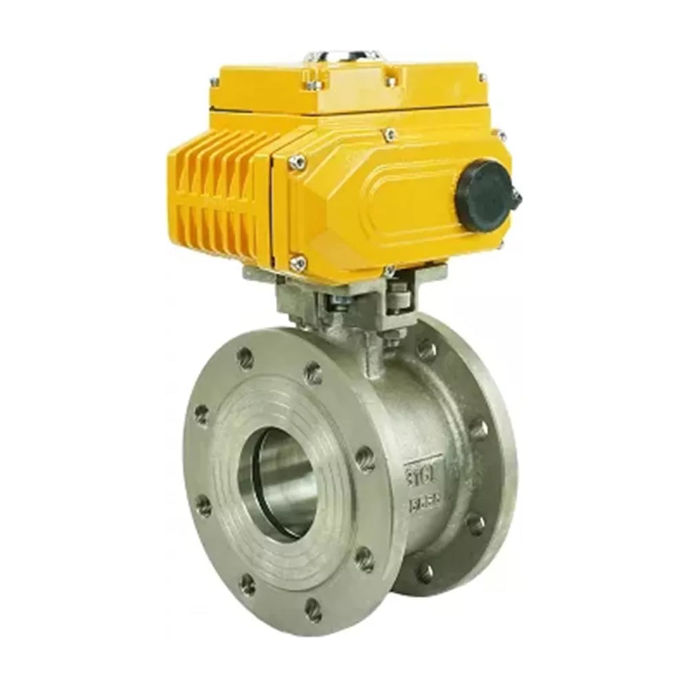 Изображение товара Шаровой кран DN50 с электроприводом Ру16 двухходовой нержавеющая сталь 220В