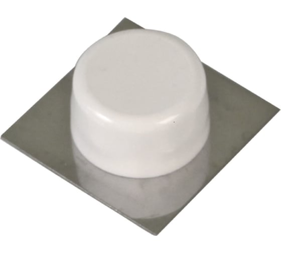 Изображение товара Дверной самоклеющийся стопор Amig нержавеющая сталь, пластик белый 405-45 IN BL