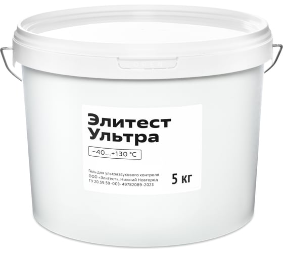 Изображение товара УЗК-гель Элитест Ультра для ультразвуковой диагностики −40...+130 °С (5 кг) 00151224-5