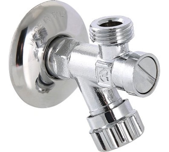 Изображение товара Вентиль VALTEC с фильтром для подключения с/т приборов 1/2хМ10 VT.282.GBC.0410