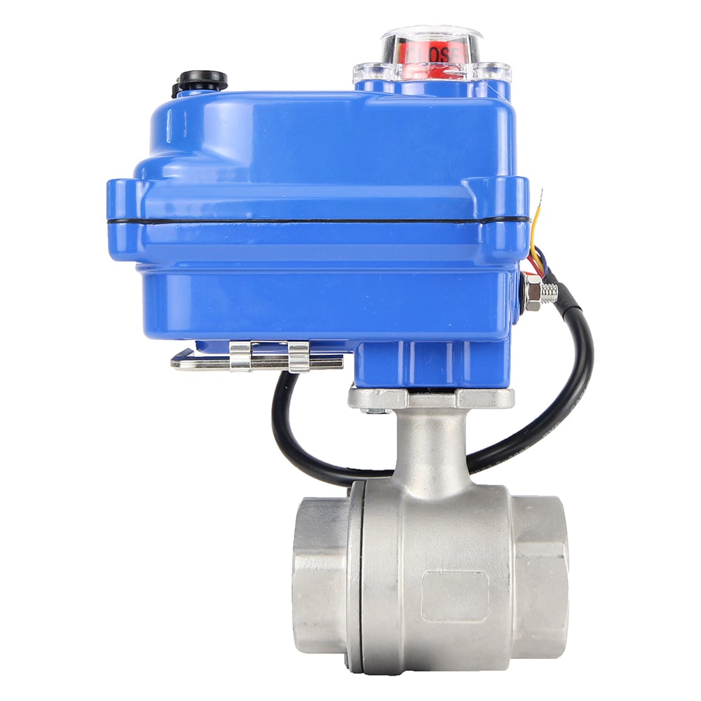 Изображение товара Кран шаровой DN15 с электроприводом нержавеющая сталь 63 бар 220В