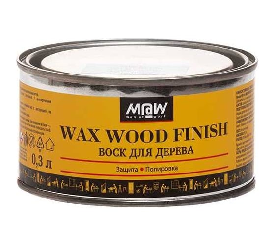 Изображение товара Воск для дерева Men at Work WAX WOOD FINISH 0,3 л v80083