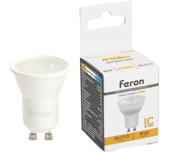 Изображение товара Лампа светодиодная FERON LB-272 MR11 GU10 5W 175-265V 2700K, 51218