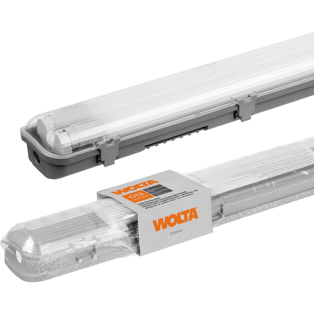 Изображение товара Светильник под светодиодные лампы T8 Wolta 660 мм IP65 промышленный