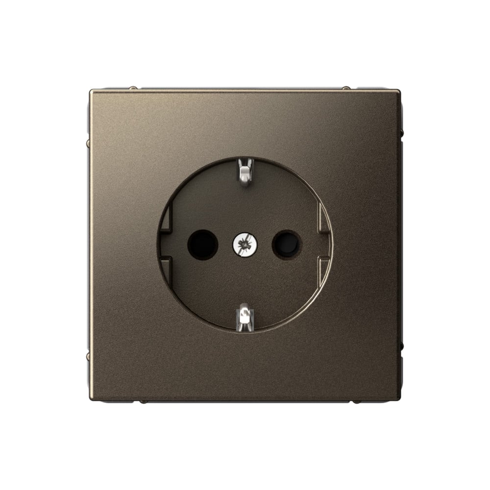 Изображение товара Розетка Systeme Electric ArtGallery Мокко с заземлением 16А