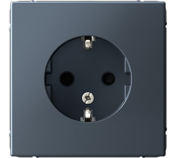Изображение товара Розетка с заземлением со шторками ArtGallery Systeme Electric 16А, механизм, Грифель GAL000745