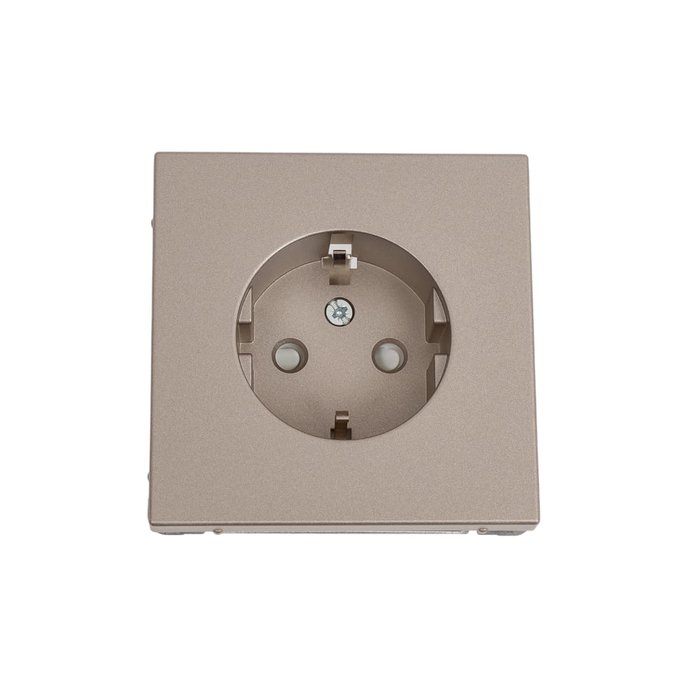 Изображение товара Розетка Systeme Electric ArtGallery Шампань с заземлением 16А механизм GAL000545