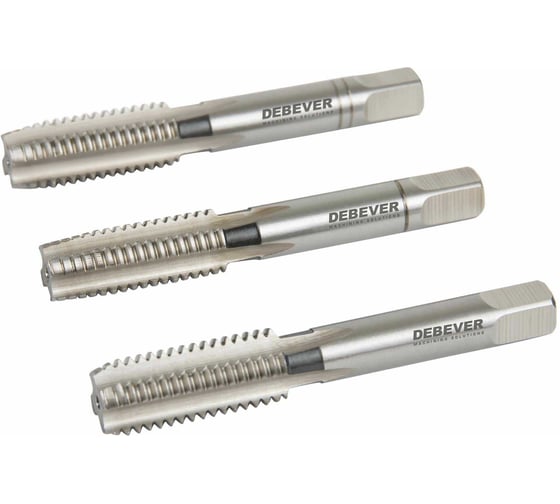 Изображение товара Комплект ручных метчиков Debever Machining Solutions М1,2×0,25, HSS, DIN 2181, ISO2 / 6H DB-30012