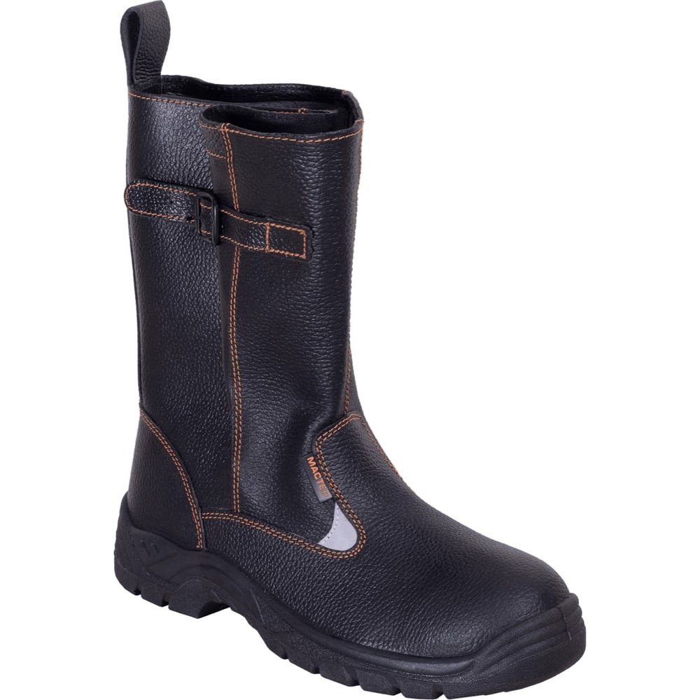 Изображение товара Юфтевые сапоги с металлическим подноском МАСТЕР модель 059/43 черные мужские