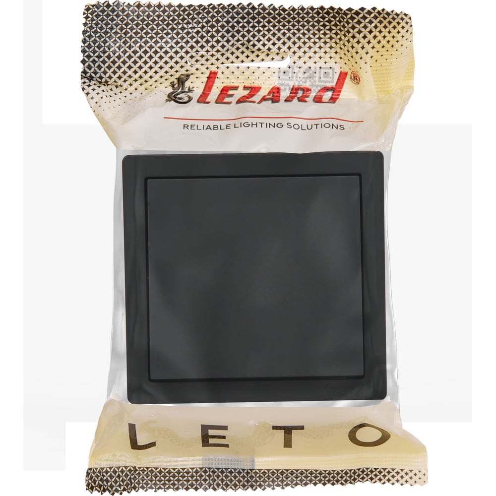 Изображение товара Выключатель Lezard LETO чёрный бархат 752-4200-100 для освещения