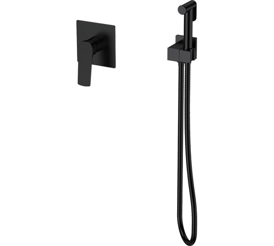 Изображение товара Смеситель для гигиенического душа SPLENKA встраиваемый, черный S30.53.06