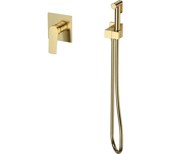 Изображение товара Смеситель для гигиенического душа SPLENKA встраиваемый, золотой сатин S30.53.03