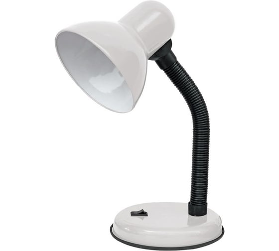 Изображение товара Светильник настольный IN HOME п/лампу на основании СНО 12Б-E27 белый (коробка) 4690612055473