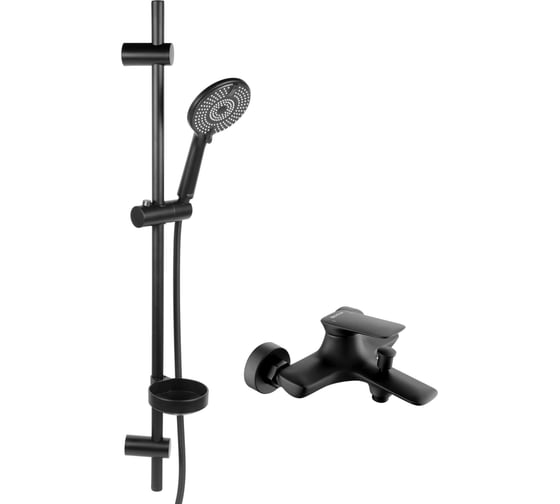 Изображение товара Душевой комплект BOND Circle 2x1 черный матовый B34-5288