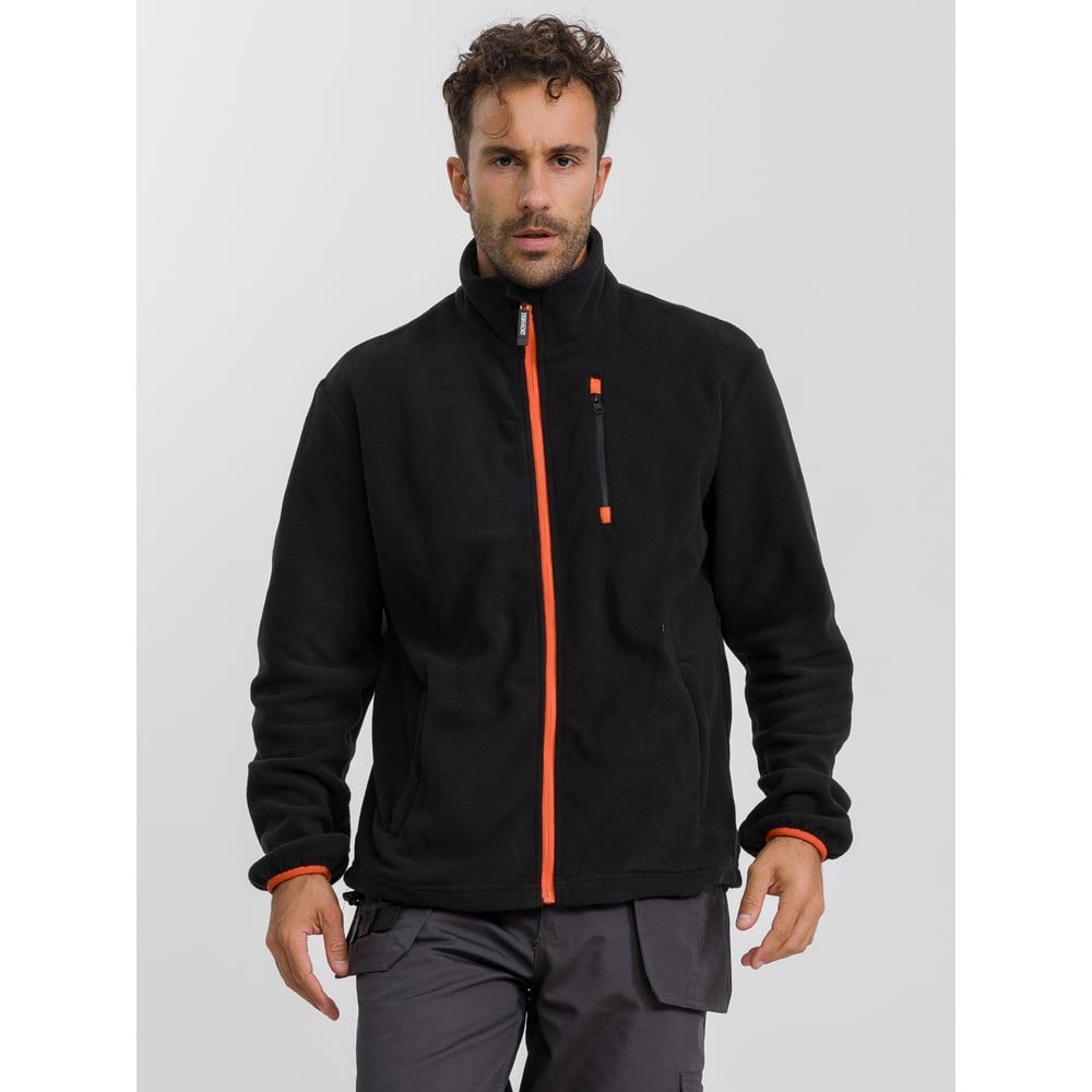 Изображение товара Флисовая куртка DOWELL черная 2XL для активного отдыха и повседневной носки