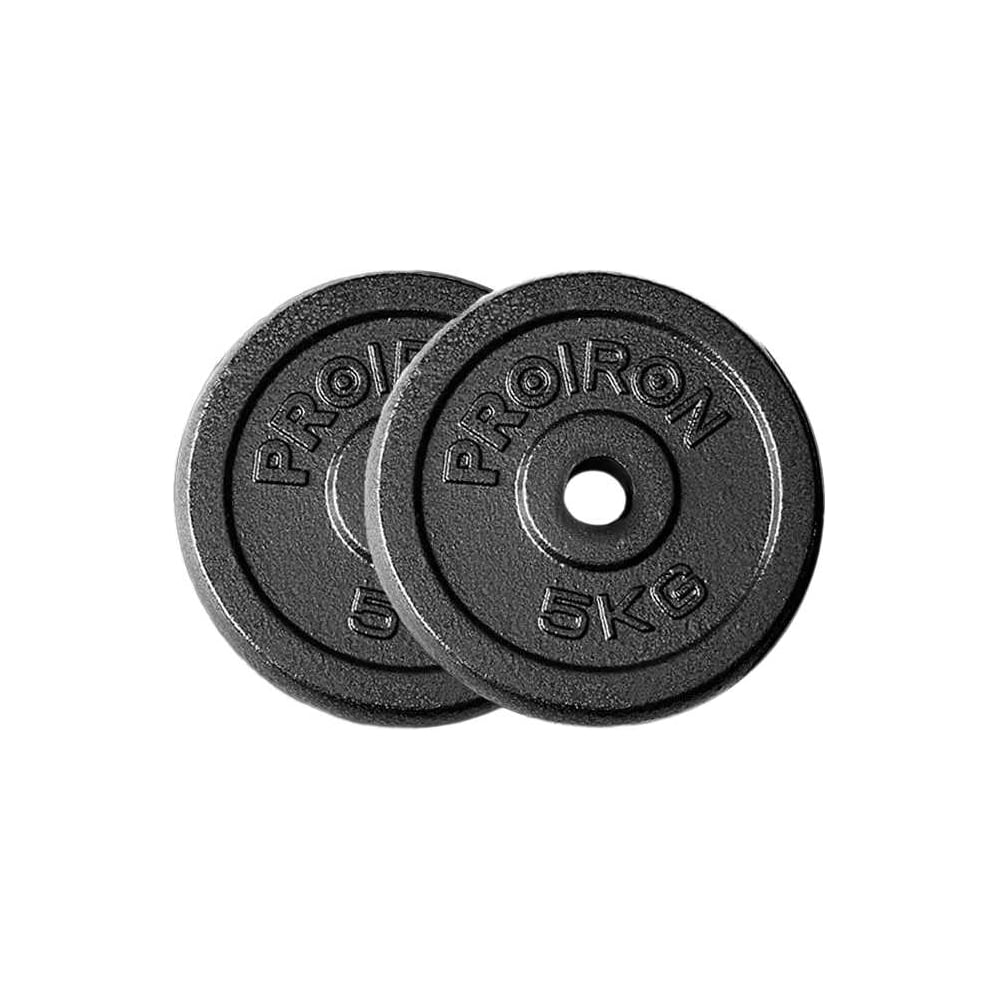 Изображение товара Набор чугунных дисков PROIRON 2x5 кг для штанги и тренажеров