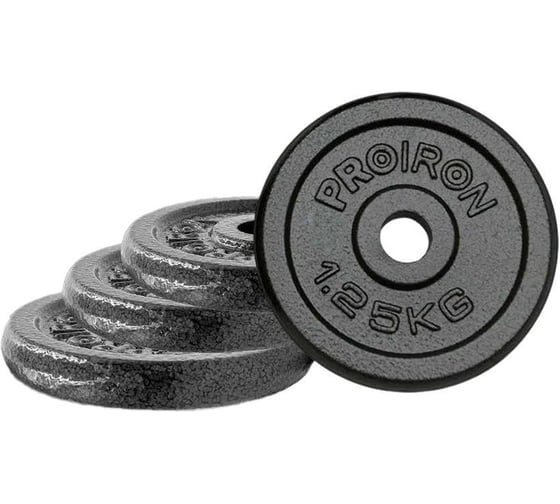 Изображение товара Набор чугунных дисков PROIRON 4x1.25 кг НЧД4125
