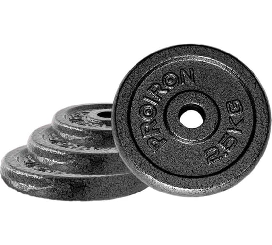 Изображение товара Набор чугунных дисков PROIRON 4x2.5 кг НЧД4250