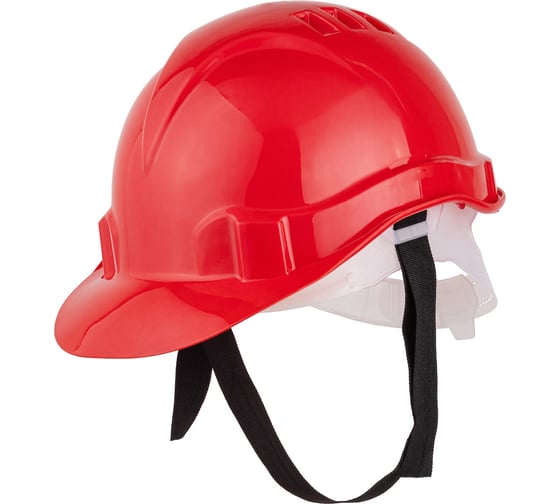 Изображение товара Защитная каска КЭС Европласт с пластиковым оголовьем КАС103 цвет красный 90103003