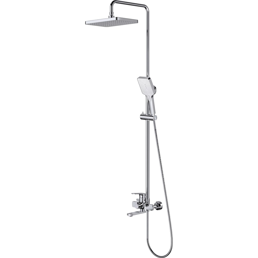 Изображение товара Душевая система SPLENKA хром S31.24 с регулируемой высотой и тремя режимами