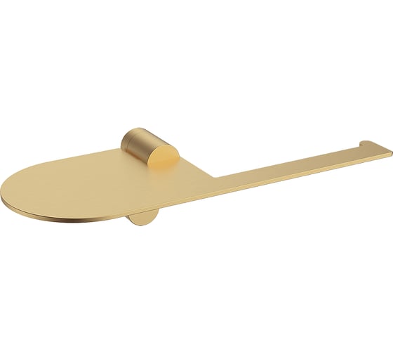 Изображение товара Бумагодержатель с полочкой для телефона RAGLO золотой сатин R300.03.03