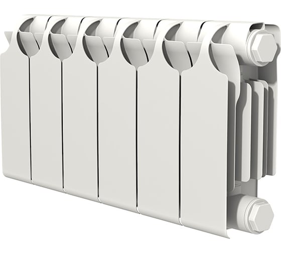 Изображение товара Радиатор биметаллический Теплоприбор с межосевым расстоянием 200мм, 6 секций БР1-200/06