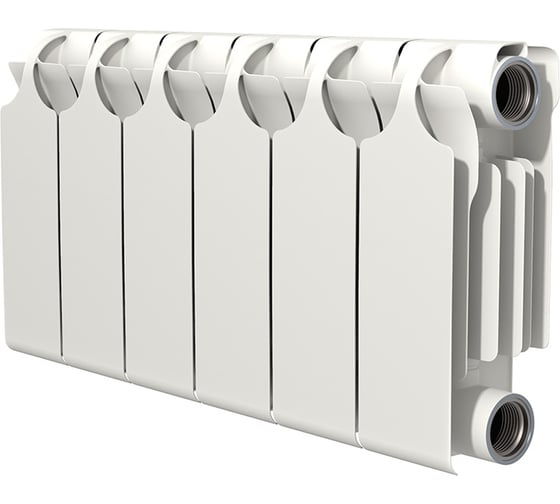 Изображение товара Радиатор биметаллический Теплоприбор с межосевым расстоянием 200мм, 14 секций БР1-200/14