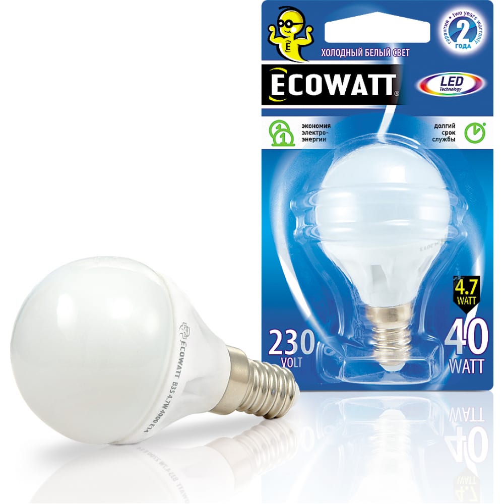 Светодиодная лампа ECOWATT светодиодная лампа ecowatt