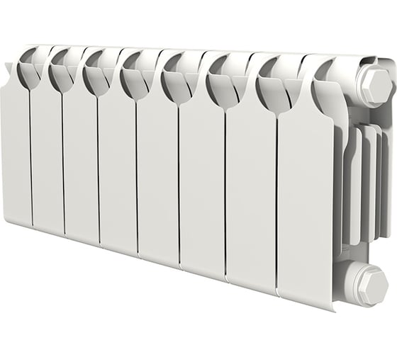 Изображение товара Радиатор биметаллический Теплоприбор с межосевым расстоянием 200мм, 8 секций БР1-200/08