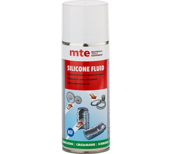 Изображение товара Силиконовая смазка для пищевой промышленности MTE SILICONE FLUID H1 спрей 520/400 мл 2893221000