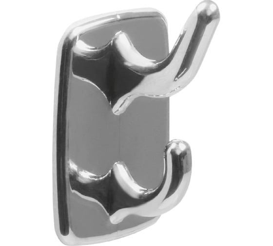 Изображение товара Самоклеящийся крючок Amig пластик, покр. хром 2шт. в дисп. 204-40х24х24 CR