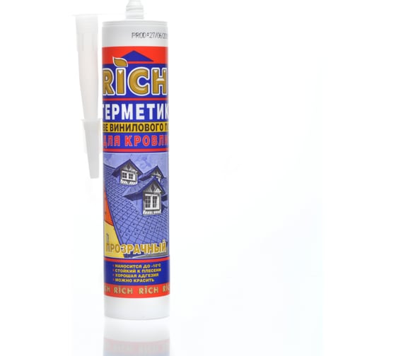 Изображение товара Герметик прозрачный кровельный каучуковый RICH 113952