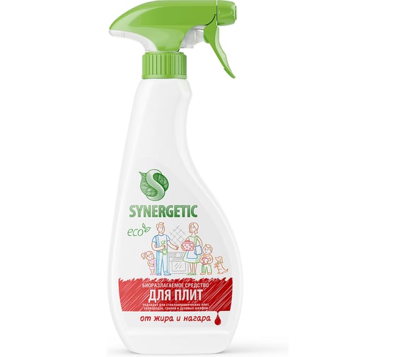 Изображение товара Чистящий спрей для кухонных плит и поверхностей SYNERGETIC 500 мл 4613720439003 106052 106052/8