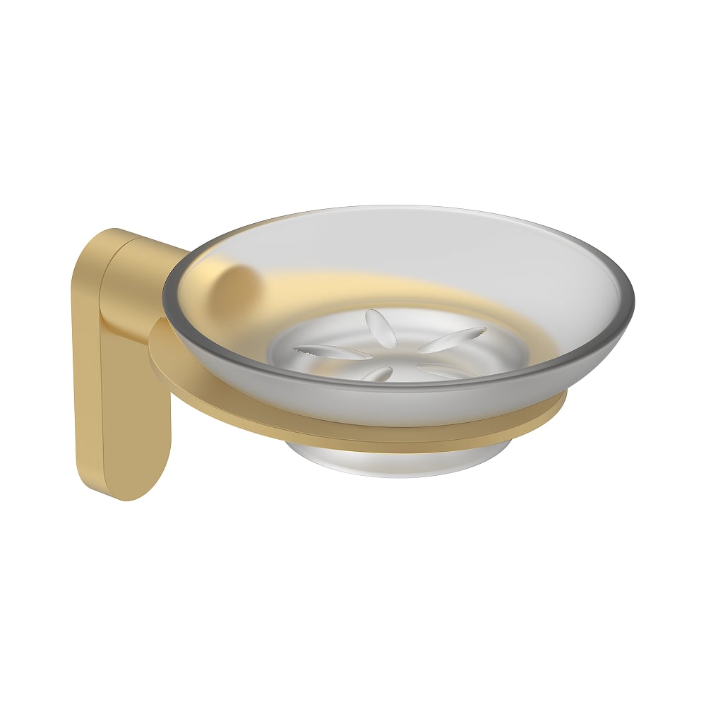 Изображение товара Держатель+мыльница RAGLO золотой сатин R300.02.03 для ванной