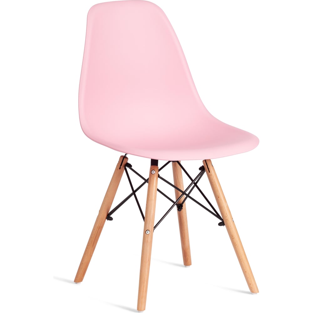 Стильный стул Cindy Chair из коллекции Modern, созданный в стиле знаменитого стула Eames DSW супругов Имз, украсит собой любую домашнюю обстановку. Этот удобный и легкий стул будет отличным украшением городской квартиры, загородного дома, кафе или ресторана. Сочетание светло-розового пластикового сиденья, ножек из массива бука и классического металлического крепления придает стулу особенную красоту и оригинальность. Эргономичная спинка и удобное сиденье позволят комфортно расположиться на продолжительное время. Конструкция изделия разработана с учетом равномерного распределения нагрузки. Пластик и массив бука – прочные и долговечные материалы, не требующие специального ухода, способные выдерживать большую нагрузку. Стул будет радовать вас своим первоначальным видом долгие годы. Стул хорошо подойдет для гостиной, для кухни, для террасы, для дачи, для ресторана или для кафе. Стул очень прост в сборке, инструкция по сборке прилагается.