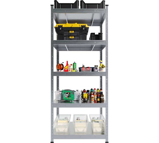 Изображение товара Стеллаж металлический First Logistik HIT 760x600x1824/ 5 полок, оцинкованный LS 760618.5М00-000