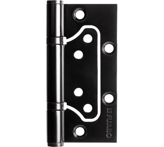 Изображение товара Петля из нержавейки универсальная без врезки FUARO IN4500W INOX 304 BL 500-2BB 100x2,5 черный, 2 шт. 49125