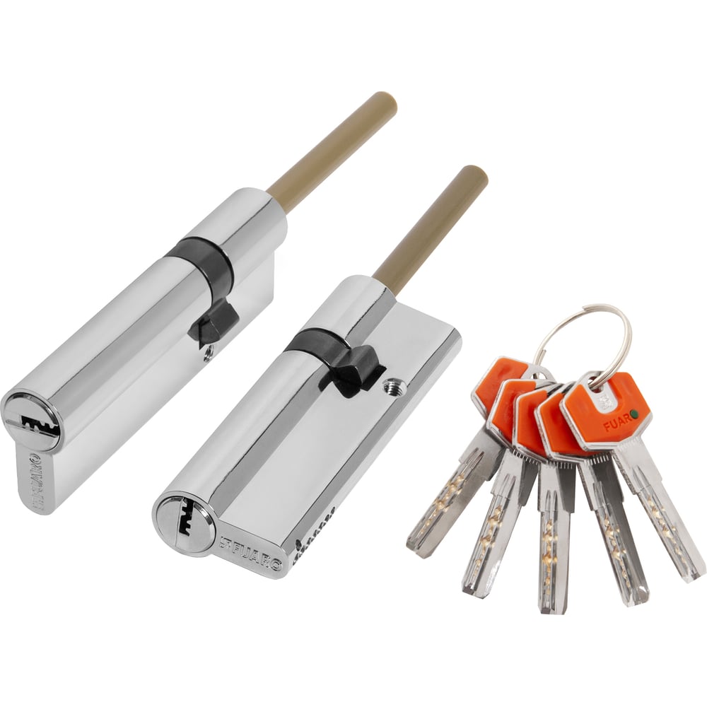 Изображение товара Цилиндр с термоштоком FUARO D-PROTERM507 95 мм с 5 ключами надежная защита