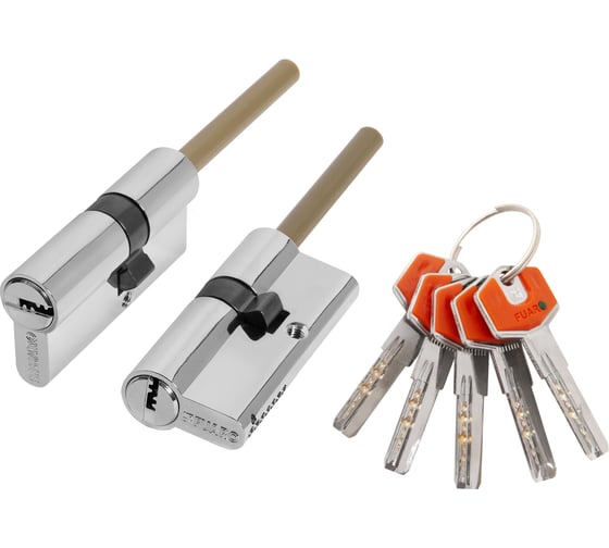 Изображение товара Цилиндр с термоштоком FUARO D-PROTERM507/70 мм, (35+10+25) термошток 8x65 мм CP, 5 ключей 48941