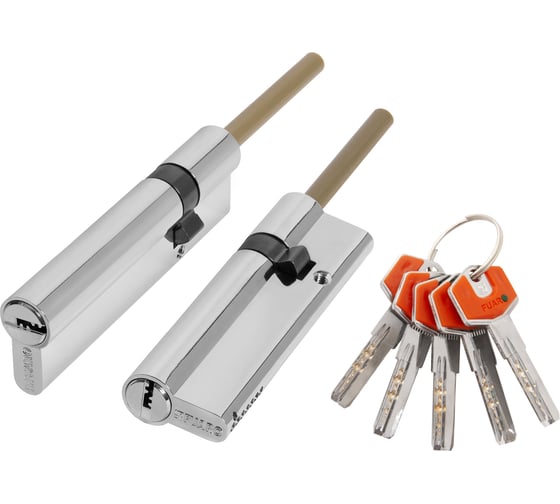 Изображение товара Цилиндр с термоштоком FUARO D-PROTERM507/105 мм, (70+10+25) термошток 8x65 мм CP, 5 ключей 48957