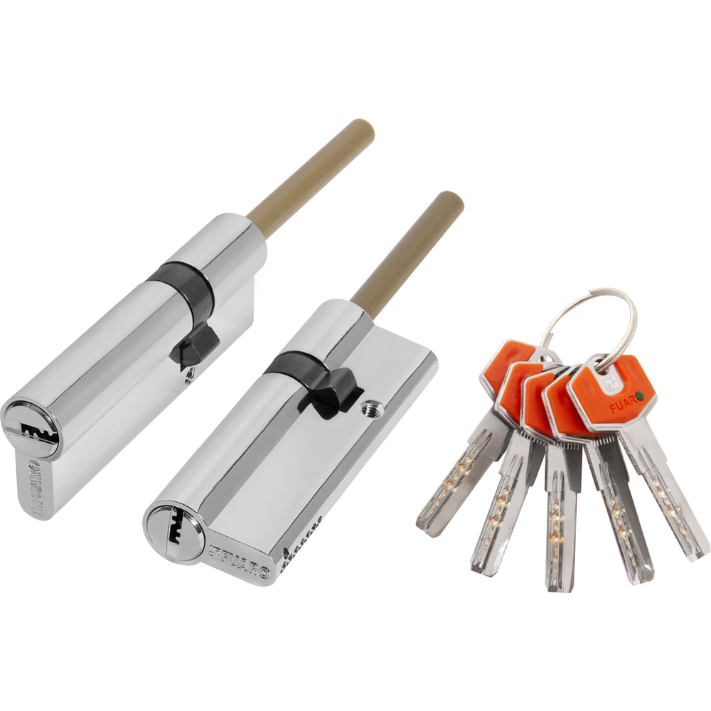 Изображение товара Цилиндр с термоштоком FUARO D-PROTERM507 90 мм двухсторонний хром