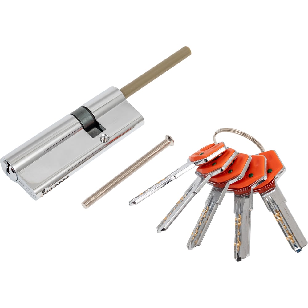 Изображение товара Цилиндр с термоштоком FUARO D-PROTERM507 85 мм 5 ключей хром