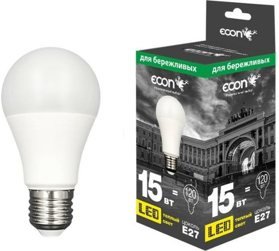 Изображение товара Светодиодная лампа ECON LED A 15Вт E27 3000K ES 7115021