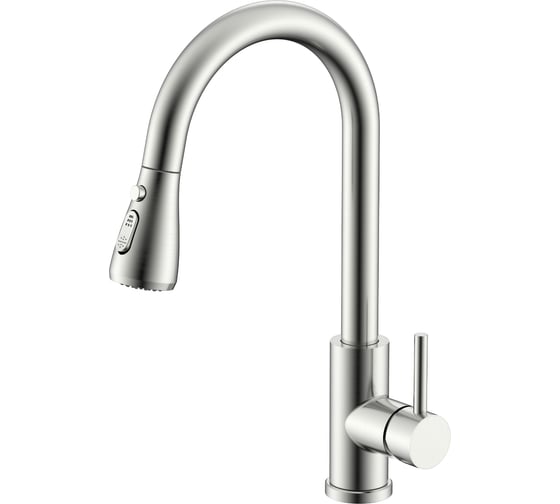 Изображение товара Смеситель для кухни SPLENKA с выдвижным изливом, сатин S203.49.05