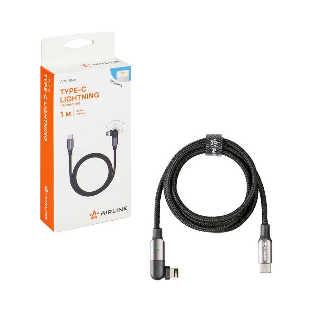 Изображение товара Кабель Type-C - Lightning, 1м, с поворотным коннектором, ACH