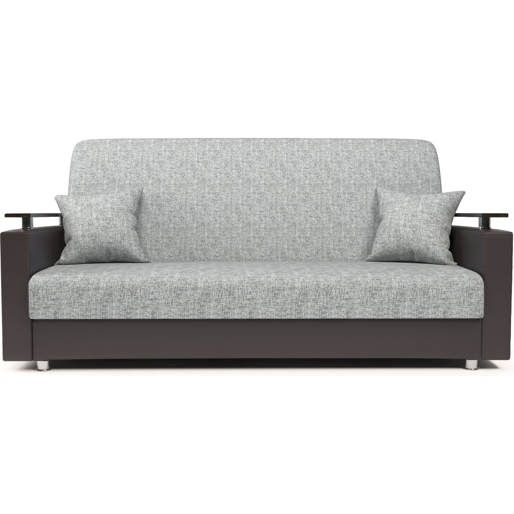 Изображение товара Диван-книжка Шарм Мелодия ДП №2 120 шенилл экокожа серый и шоколад