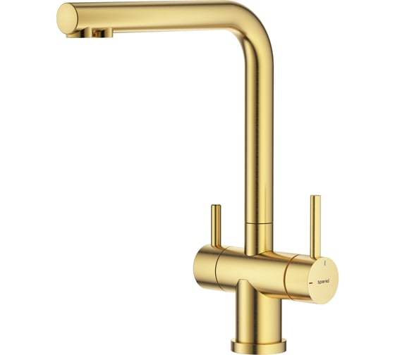 Изображение товара Смеситель для кухни SPLENKA с подключением к фильтру, золотой сатин S70.61.03